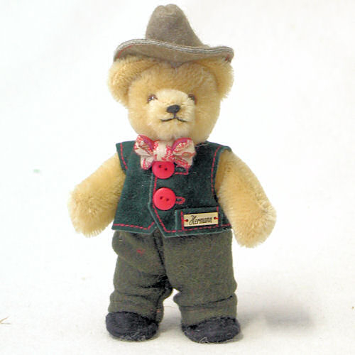 Miniatur Steh-Bär Bavarian Boy Teddy Bear by Hermann-Coburg