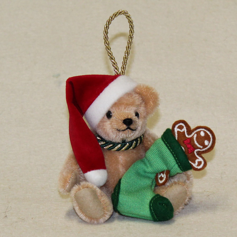 Santa Claus und das Lebkuchenmnnchen 13 cm Teddybr von Hermann-Coburg