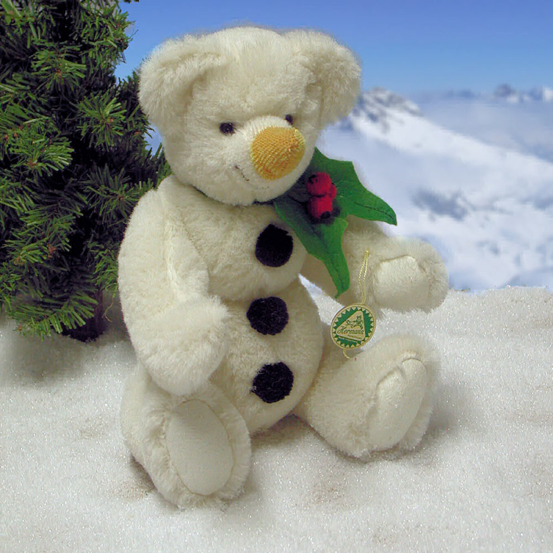 Ein Schneemann zum Knutschen 30 cm Teddybär von Hermann-Coburg