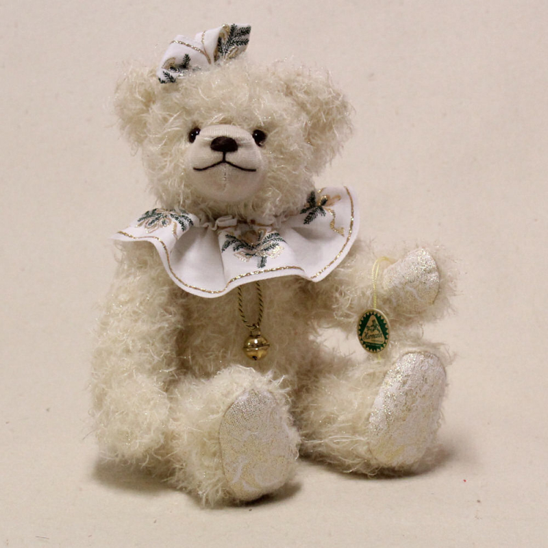 Golden Christmas 33 cm Teddy Bear by Hermann-Coburg