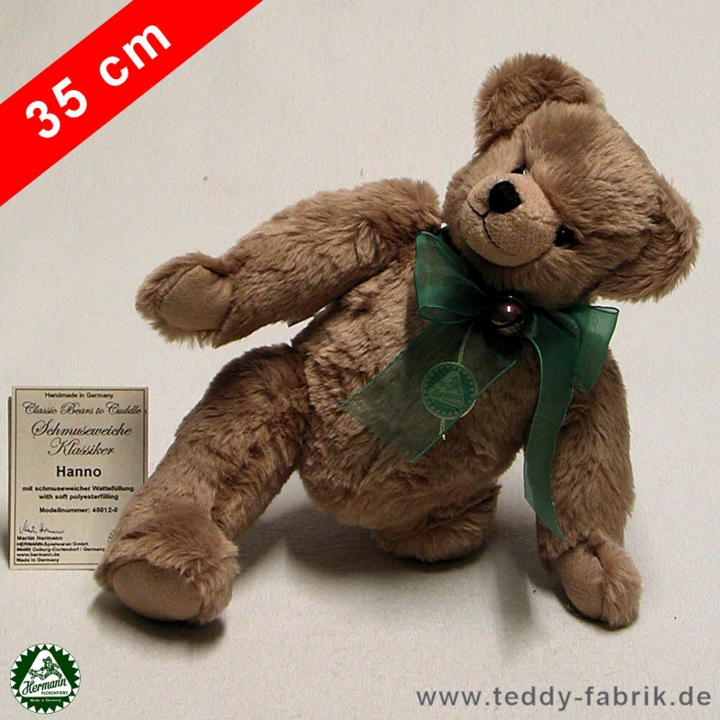 Teddybr Hanno 35 cm schmuseweiche Klassiker