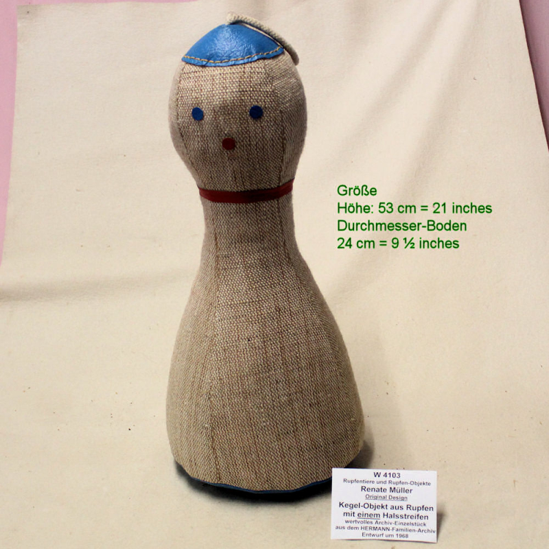 Kegel-Objekt mit einem Halsstreifen Renate Mller