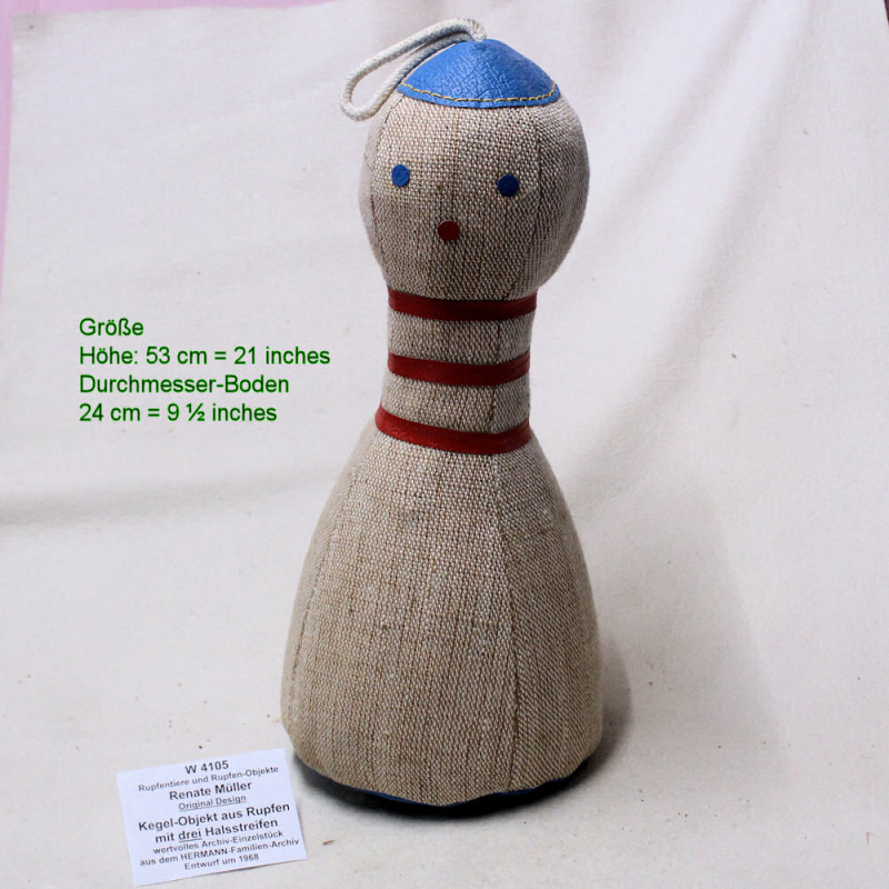 Kegel-Objekt mit drei Halsstreifen Renate Mller