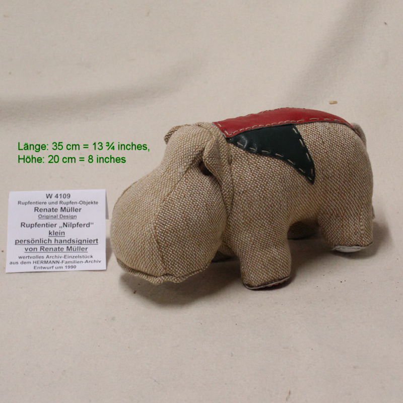 kleines Rupfentier Nilpferd Renate Mller