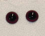 Kunststoff Bastelaugen, rund, Farbe purpel, mit Öse, 13 mm