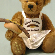 Bratwurstbr 37 cm Teddy Bear by Hermann-Coburg