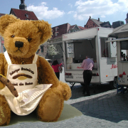 Bratwurstbr 37 cm Teddy Bear by Hermann-Coburg