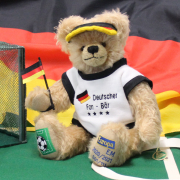 Deutscher Fan Bär EM 2020/2021 35 cm Teddybär von Hermann-Coburg