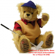 Golfer Individual Br Teddy Bear by Hermann-Coburg