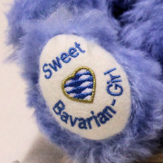 Sweet Bavarian-Girl weiss-blau 36 cm Teddy Bear by Hermann-Coburg