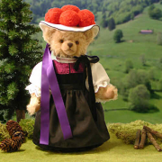 Schwarzwaldmädel Black Forest Girl Teddy Bear by Hermann-Coburg