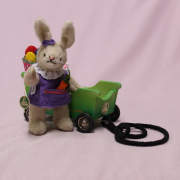 Easter Mobile with Rabbit Girl 20 cm Teddy Bear by Hermann-Coburg