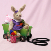 Easter Mobile with Rabbit Girl 20 cm Teddy Bear by Hermann-Coburg
