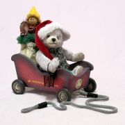 Santa Mobile 23 cm Teddy Bear by Hermann-Coburg
