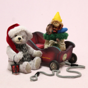 Santa Mobile 23 cm Teddy Bear by Hermann-Coburg