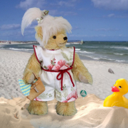Summer, Sun and Holiday Beach Girl Lilly 32 cm Teddy Bear by Hermann-Coburg