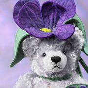 Violet Teddy Bear by Hermann-Coburg