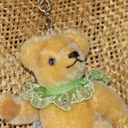 Teddy-Pendant Honey-yellow Miniature- Mohair-Teddy Piccolo 11 cm Teddy Bear by Hermann-Coburg