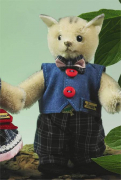 Miniatur Steh-Katze Junge Teddy Bear by Hermann-Coburg