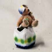 Little Teddy hatches out from the egg 12 cm Teddy Bear by Hermann-Coburg
