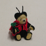 Little Lucky Charm  Ladybird 14 cm Teddy Bear by Hermann-Coburg
