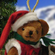 Jingle Santa Teddy Bear by Hermann-Coburg
