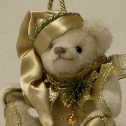 White Christmas Teddy Bear by Hermann-Coburg