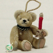 Kleines Weihnachtslicht 12,5 cm Teddybr von Hermann-Coburg