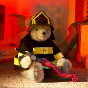Firefighter  Teddy Bear by Hermann-Coburg