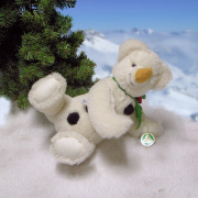 A Snowman for Cuddling 30 cm Teddy Bear by Hermann-Coburg