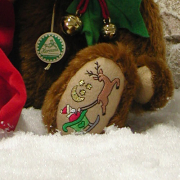 Santas Reindeer to Smooch Teddy Bear by Hermann-Coburg
