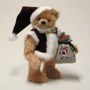 Here Comes Santa Claus 36 cm Mohair Teddybr von Hermann-Coburg