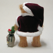 Here Comes Santa Claus 36 cm Mohair Teddybr von Hermann-Coburg