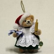 In the Christmas Bakery with Mrs. Santa 13 cm Teddy Bear by Hermann-Coburg