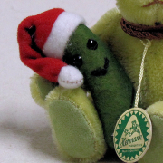 The Christmas Pickle Ornament 14 cm Teddy Bear by Hermann-Coburg