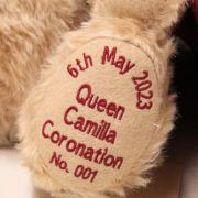 Queen Camilla Coronation Bear 36 cm Teddy Bear by Hermann-Coburg