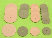 Gelenkscheiben aus Spezial Hartpappe 15 bis 110 mm Durchmesser